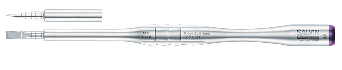 Salvin 4mm Double Sided Ridge Splitting / Expanding Chisels - Straight