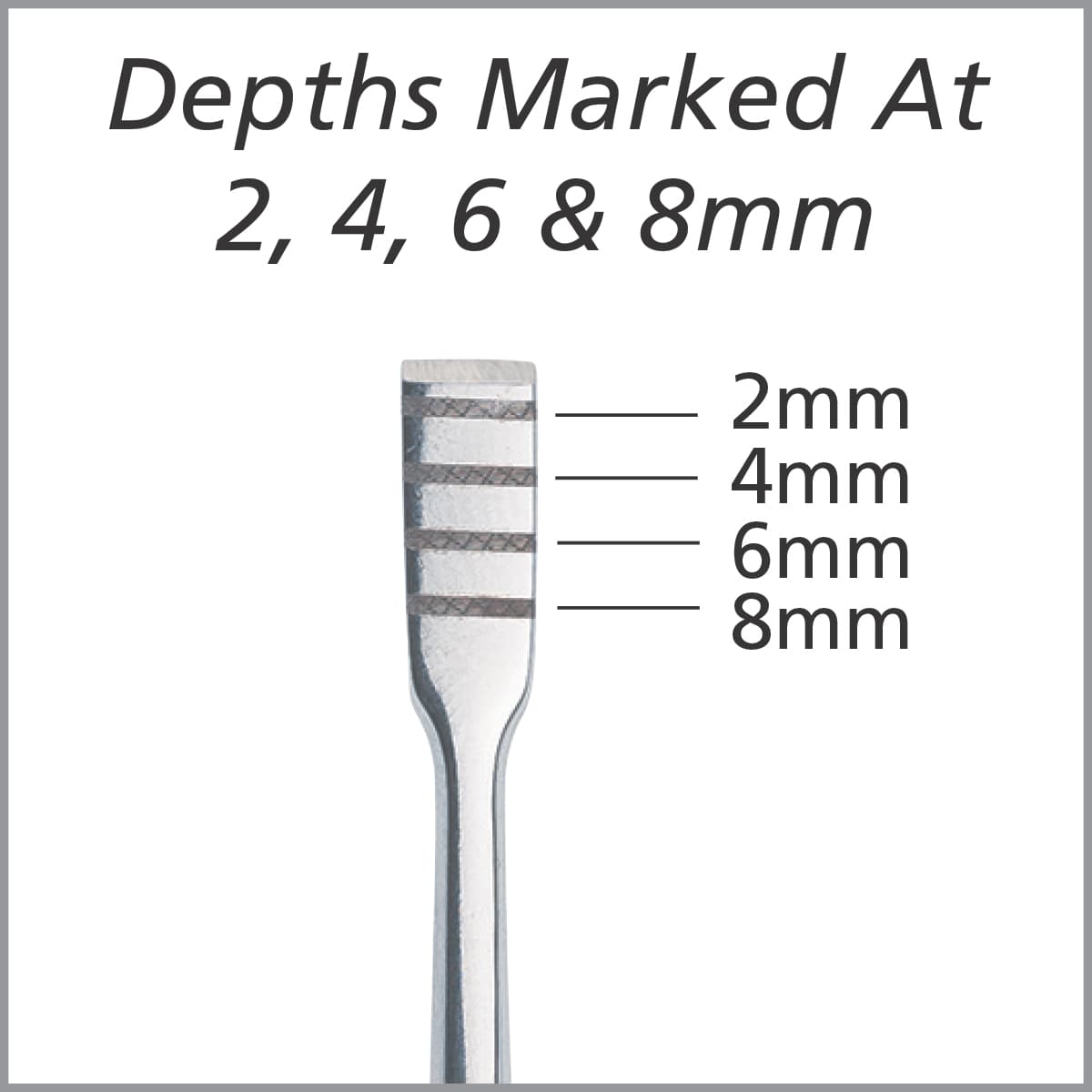 Salvin 2mm Single Bevel Ridge Splitting / Expanding Chisels