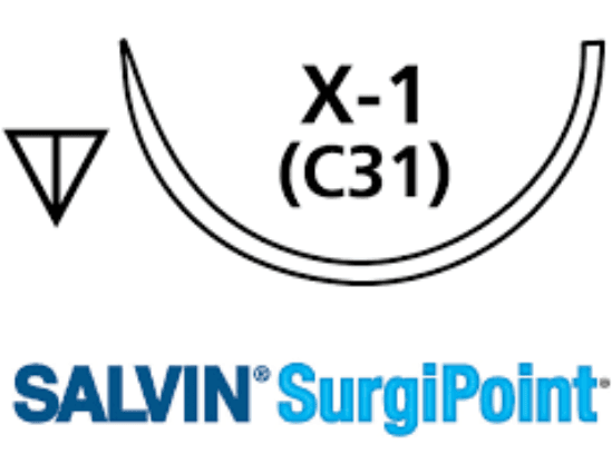 Salvin SurgiPoint 3-0 Gut-Plain - 18" (45cm) - Box of 12