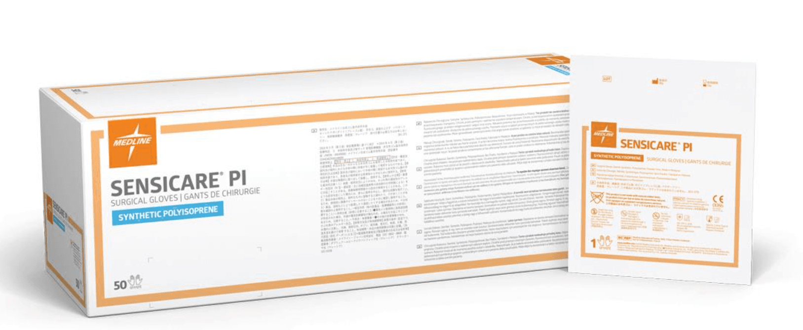 Sensicare PI Synthetic Gloves - Size 8 - Box of 50