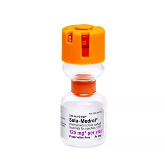 Solu-Medrol® Methylprednisolone Sodium Succinate, 125 mg/2 mL Single-Dose Vial