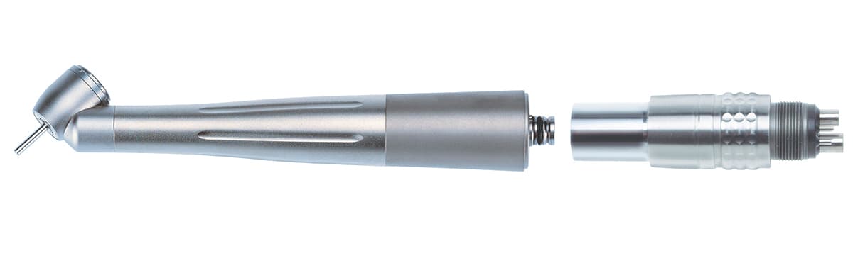 45° High Speed Handpiece With Swivel 4 Hole Connector