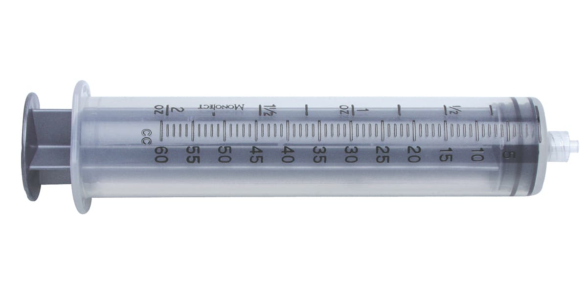 60cc Sterile Irrigating Syringe - Luer Lock - Box of 30