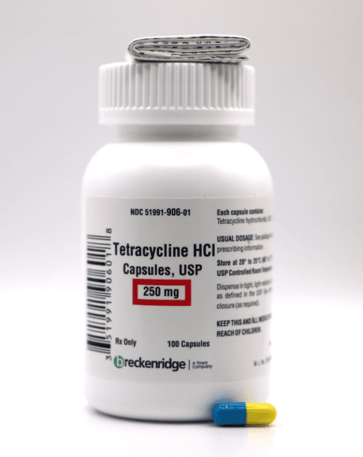 Tetracycline HCl Capsule 100/Bottle