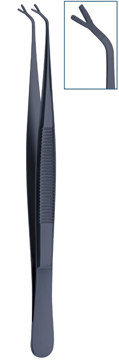 Salvin V-Shaped Forcep Black