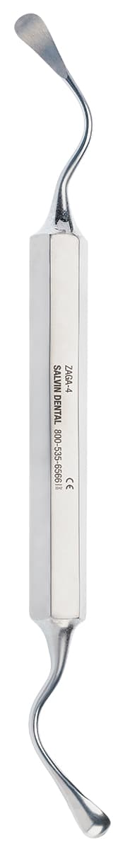 Salvin ZAGA 4 - Posterior Dissector | Double Ended | Hexagonal Handle