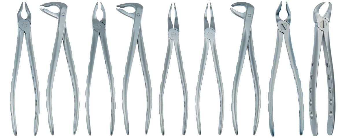 Set of 9 Salvin AtrauLux® Extraction Forceps