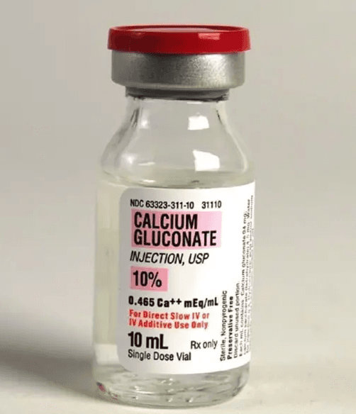 Calcium Gluconate 10% 100 mg/mL 10 mL Single-Dose Vial