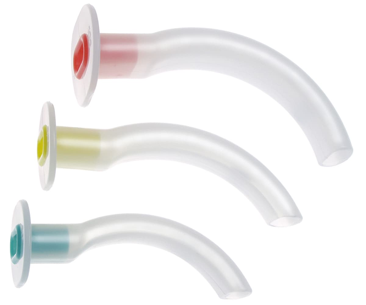 Set of 3 Medline Guedel Airways (100mm, 90mm, 80mm)