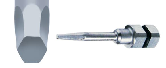 Salvin .035” (0.9mm) Hex Square Connection Abutment Driver Tip - Long - 12mm