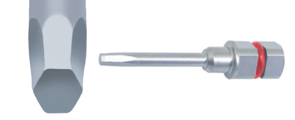 Salvin .05 Hex Square Connection Abutment Driver Tip - Long - 12mm