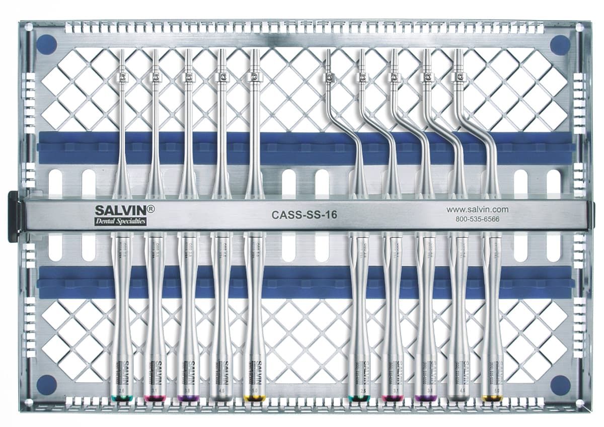 Salvin Straight + Offset Sinus Lift Kit - Set of 10 Osteotomes With Adjustable Stops