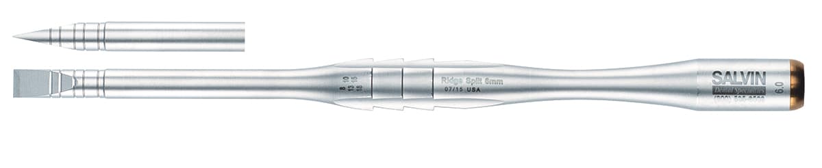 Salvin 6mm Double Sided Ridge Splitting / Expanding Chisels - Straight