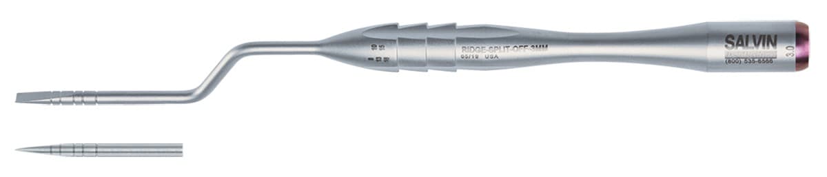 Salvin 3mm Double Sided Ridge Splitting / Expanding Chisels - Offset