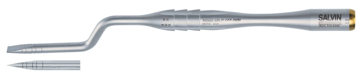 Salvin 5mm Double Sided Ridge Splitting / Expanding Chisels - Offset