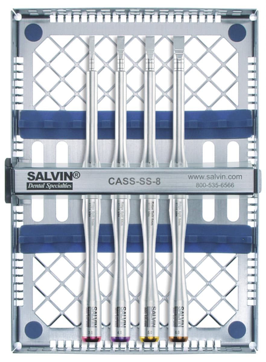Salvin Double Sided Ridge Splitting Chisel Kit - Straight - Set of 4