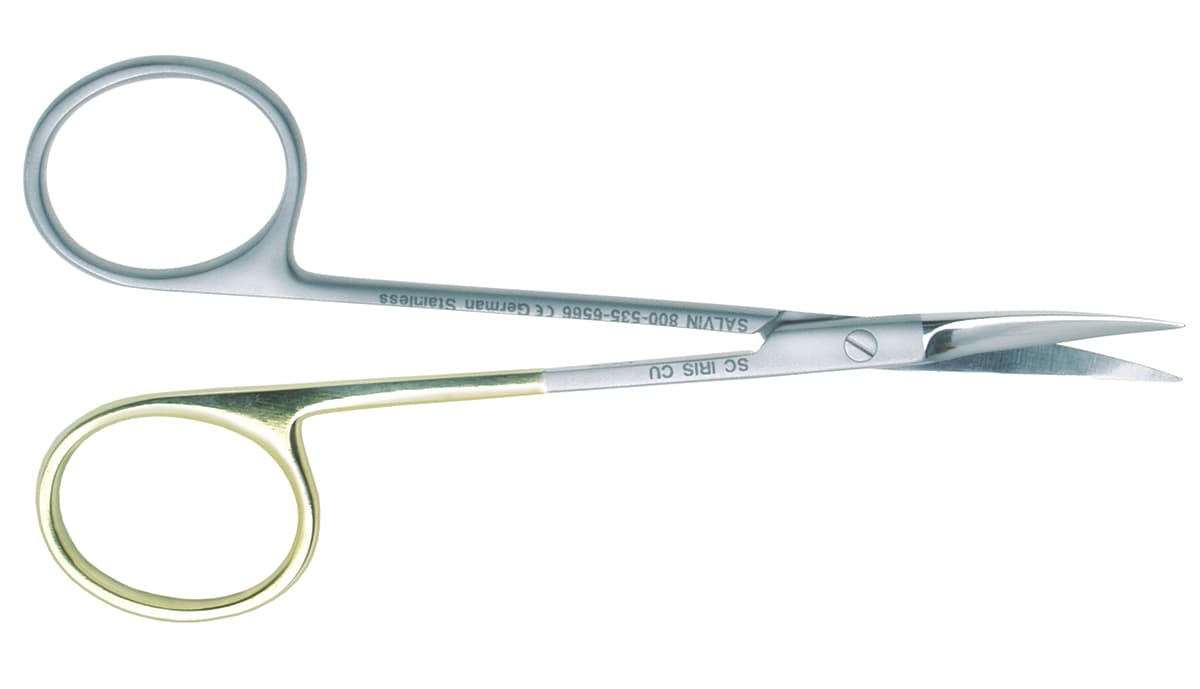 Salvin Iris SuperCut Serrated Scissors - 11cm Curved