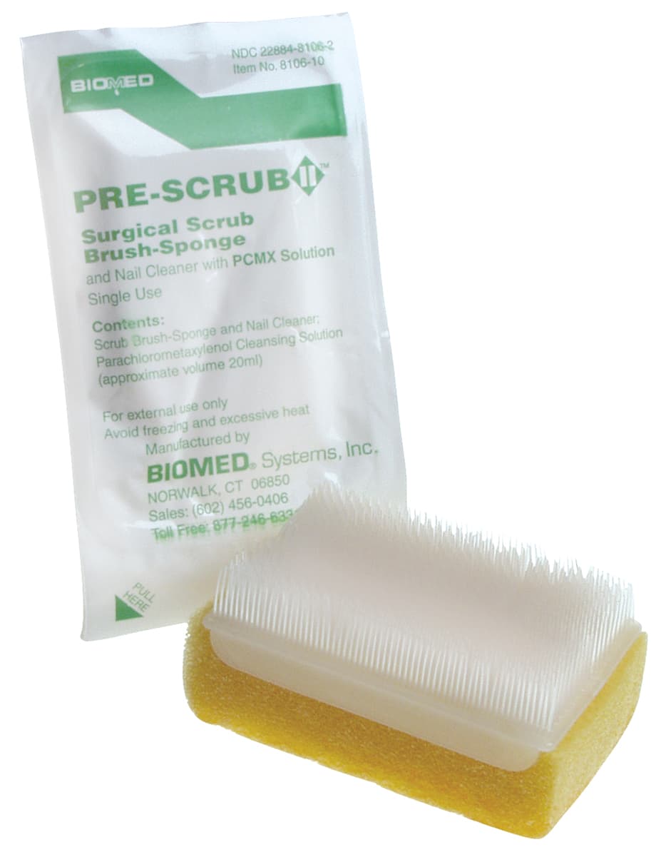 “Clens” Type Surgical Scrub Brush/Sponge - Box of 30