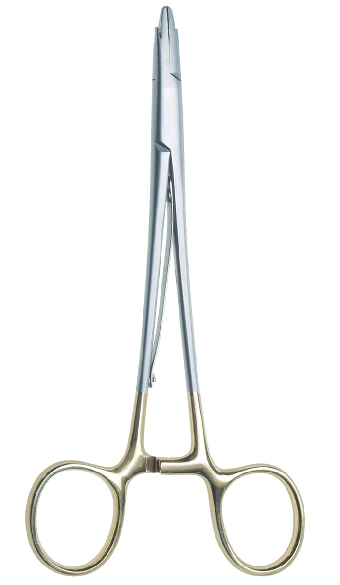 Salvin Side Cutting Mayo Hegar 6” Tungsten Carbide Tipped Needle Holder For 2-0 to 4-0 Sutures