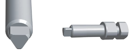 Salvin LOC Triangle Driver Tip - Short - 6mm