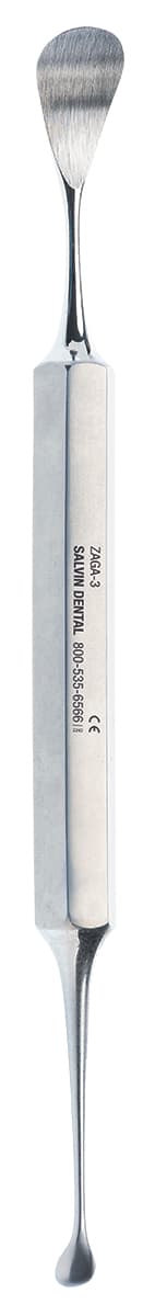 Salvin ZAGA 3 – Maxilla Dissector | Double Ended | Hexagonal Handle