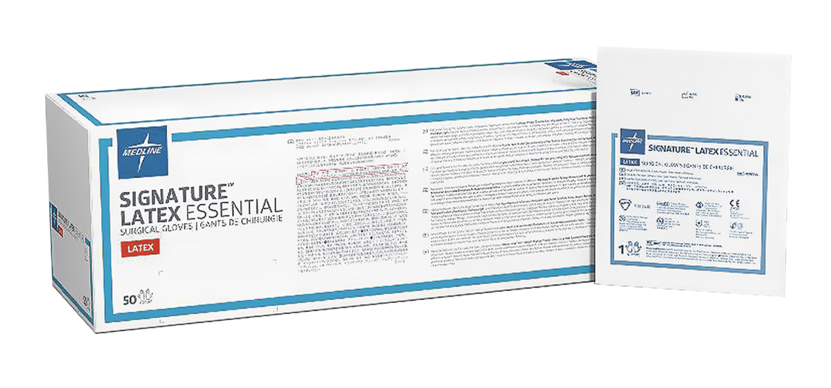 Signature Latex Essential Smooth Gloves Box/50